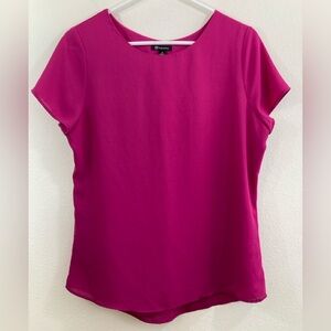 Versona Women's Magenta Short Sleeve Blouse